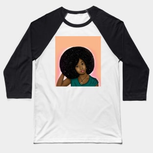 black women glow differently digital art Baseball T-Shirt